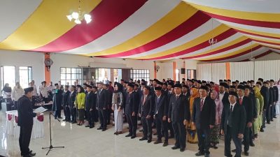 KPU Sumbawa Lantik Serentak Anggota PPK di 24 Kecamatan