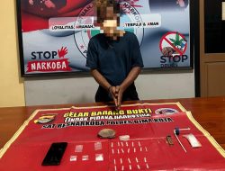 Polisi  Amankan Terduga Pelaku Pengedar Narkoba