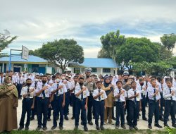 Sat Lantas Polres Batubara Police Goes To School Di SMPN 1 Lima Puluh