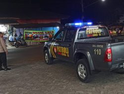 Polsek Gunungsari Intens Lakukan Patroli Blue Light