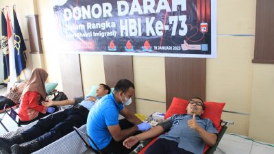 Hari Bhakti ke 73, Imigrasi Sumbawa Gelar Donor Darah