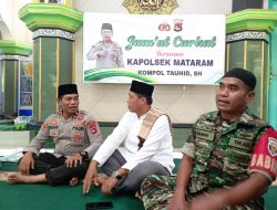Kapolsek Mataram Giat Jumat Curhat di Gomong