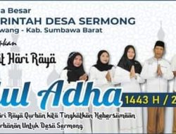 Pemdes Sermong Mengucapkan Selamat Hari Raya Idhul Adha 1443 H/2022