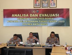 Polres Batubara Lakukan Anev Kinerja Tahun 2022 Pelaksanaan Tugas Tahun 3023