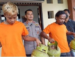 Polsek Sandubaya  Amankan  2 Orang Pencuri Tabung Gas