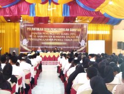 KPU Sumbawa Lantik 495 Anggota PPS Se Kabupaten