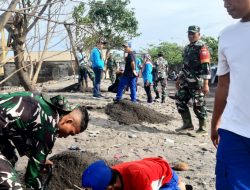 Koramil 1606-09/Ampenan Gelar Karya Bhakti Penanaman Pohon Dalam Rangka HUT Korem 162/WB Ke-62