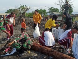 Sinergitas Tiga Pilar Gelar Karya Bakti Sambut Hut Ke 62 Korem 162/WB