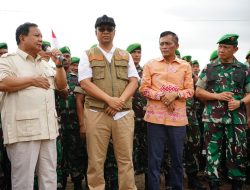 Danrem 162/WB, Dampingi Menhan RI Selama Kunjungan Di Kabupaten Lombok Tengah