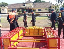 Kesiapan Penanggulangan Bencana, Koramil Pujut Laksanakan Apel Gabungan Bersama Sat Brimob