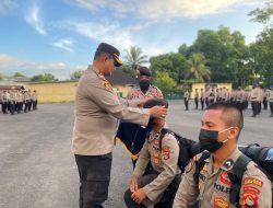 Kapolres Loteng Pimpin Pembaretan Bintara Remaja