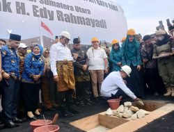 Ribuan Masyarakat Hadir Peletakan Batu Pertama Pembangunan Kantor Bupati Batubara