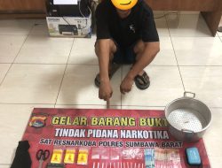 Sat Narkoba Polres KSB Tangkap Pelaku Kejahatan Narkoba