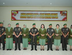 Danrem 162/WB Pimpin Sertijab Kepala Staf dan Kepala Seksi Korem