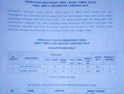 Ini Kata Panitia,Terkait Dugaan Permainan Penjaringan Perangkat Desa