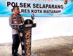 Hari Ini, Kombes pol Mustofa SIK MH Resmikan Polsek Selaparan