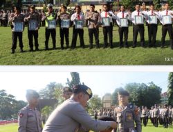 Kapolres Bima Kota Laksanakan Pembaretan 11 Bintara Remaja
