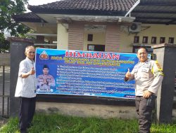 Bhabinkamtibmas Pagutan Pasang Spanduk Himbauan Kamtibmas