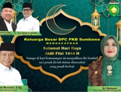 Ketua F-PKB DPRD Sumbawa Sri Wahyuni Mengucapkan Selamat Hari Raya Idul Fitri 1444 H / 2023 M