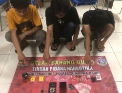 Sat Narkoba Polres KSB Amankan 3 Pelaku Kejahatan Narkoba