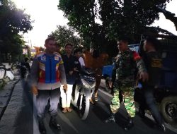 BKTM Polsek Ampenan Lakukan Sweeping Antisipasi Perang Mercon