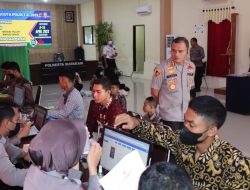 Kapolresta Mataram  Cek Verifikasi Pendaftaran Penerimaan Bintara Polri 2023
