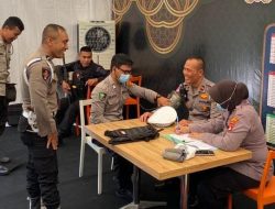 Satgas Ban Ops Tim Urkes Polresta Mataram Cek Kesehatan Personel