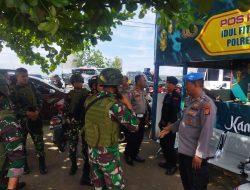 Sinergitas TNI_Polri  Amanankan Perayaan Lebaran Ketupat