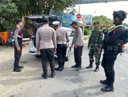 Sinergitas TNI -POLRI  Amankan  Arus Mudik di Pelabuhan Tano
