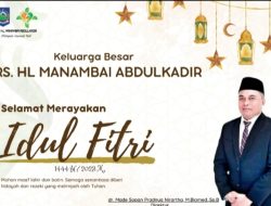 Keluarga Besar RS Manambai Abdulkadir Mengucapkan Selamat Hari Raya Idul Fitri 1444 H/ 2023 M