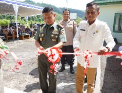 Danrem 162/WB Resmikan Pos Ramil Selong Belanak Loteng