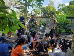 BKTM dan Babinsa Tohpati Gotong Royong Bersama Warga