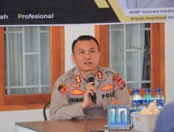 Kapolres Sumbawa barat Silaturahmi Dengan Media