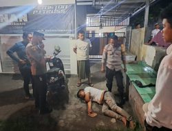 Polisi Sadarkan Seorang  Pemuda Pingsang di Duga Mabok