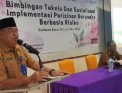 Pemda Sumbawa Gelar Bimtek Perijinan Berusaha Berbasis Resiko
