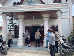 Kapolsek Lima Puluh AKP Rusdi Pimpin Pengamanan Gereja