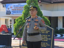 Kapolres KSB Gelar Apel Pelepasan Purna Tugas Terhadap Anggotanya