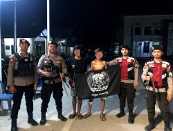 2 Remaja di amankan polisi karena ledapatan Bawa Sajam