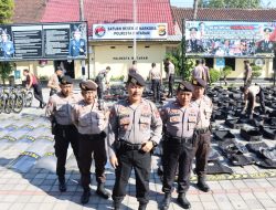 Kasat Samapta Cek Sarpras Jelang Pemilu 2024 Mendatang