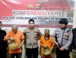 2 Pelaku Kejahatan Curat di Amnakan di Polsek Gunungsari