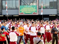 TNI-Polri Bersinergi Kawal Tahun Politik Dengan Olah Raga Bersama