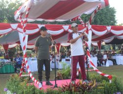 Peringati Hari Bhayangkara ke-77, Jajaran TNI_ POLRI Olah Raga Bersama