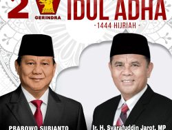 Wakil Ketua DPD Partai Gerindra NTB Mengucapkan Selamat Hari Raya Idul Adha 1444 H/2023 M