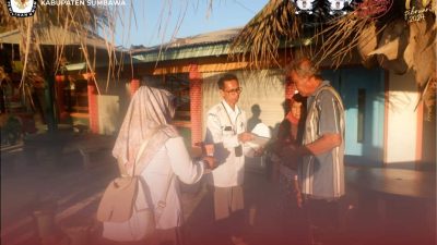 Usai Kirab Pemilu, KPU Sumbawa Sambangi Masyarakat