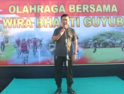 Jelang Pindah Tugas Danrem 162/WB Olah Raga Bersama Sekaligus Pamitan
