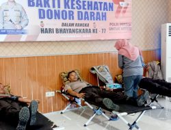 Sat Lantas Polres KSB Gelar Bakti Kesehatan Mantap