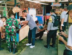 Tiga Pilar Polsek Narmada Lakukan Gotong Royong