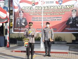 Polresta Mataram Gelar Apel Kasatkamling dan Beri Penghargaan