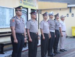 Kapolresta Pimpin Upacara Kenaikan Pangkat Anggotanya