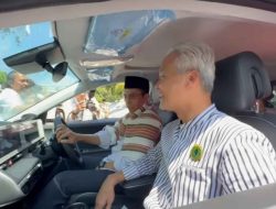 Wow,! TGB Jadi Driver Capres Ganjar Menuju DPW Perindo NTB